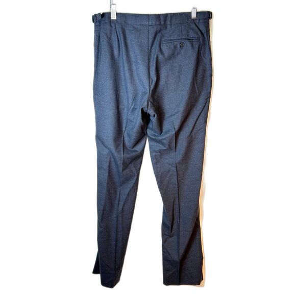 Charles Tyrwhitt Gray Wool Flat Front Slim Fit Dress Pants Size 34 X 34 - Picture 5 of 15